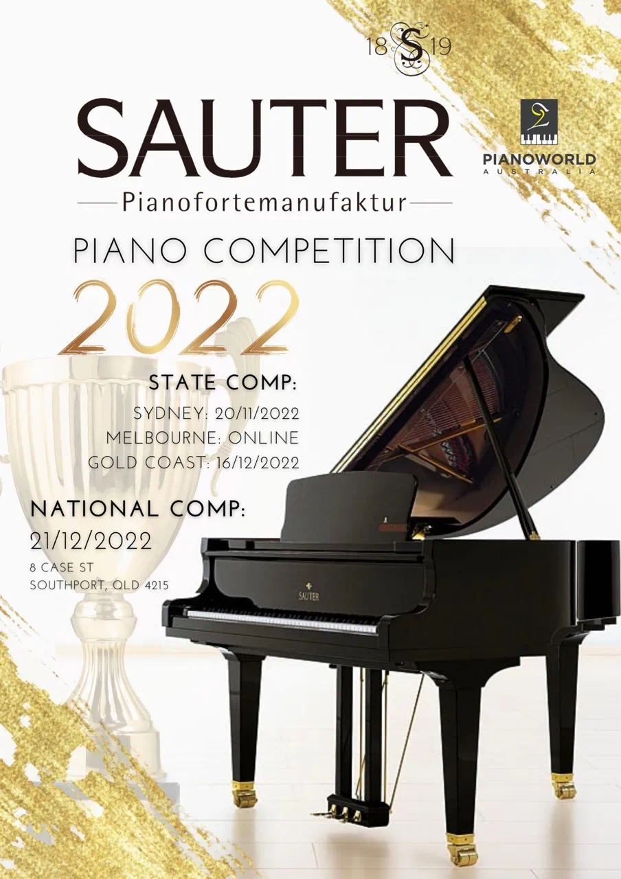 Sauter Piano Competition 2022 Piano Store In Sydney Gold Coast